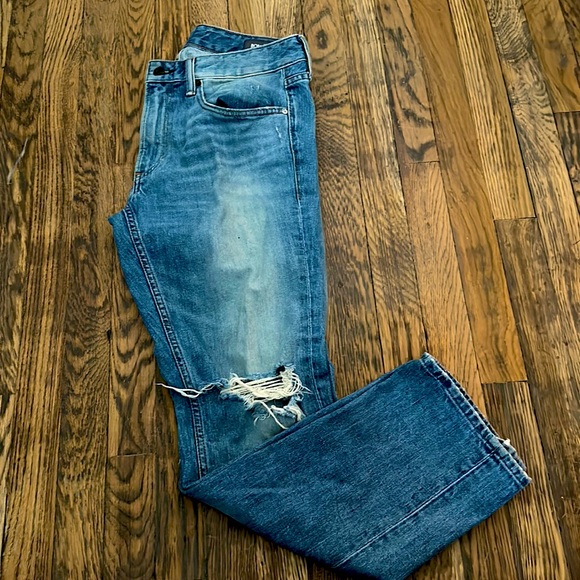 Bonobos The Blue Jean 31"x 30" in Platte Destroy Wash and Slim Fit - Picture 3 of 4